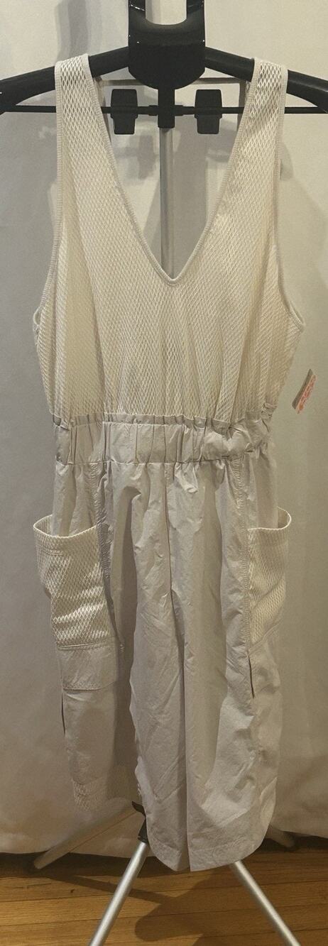 NWT Free People Movement Hot Shot Halter Romper - Ivory Size S